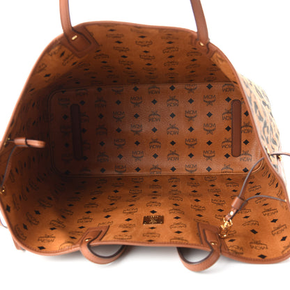 MCM Visetos Reversible Shopping Tote Cognac 14 of 19