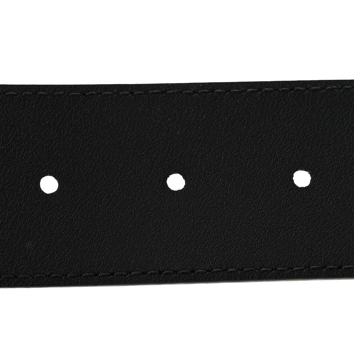 Gucci Moon Calfskin Pearl Double G 40mm Belt 75 30 Black Cream 4 of 5