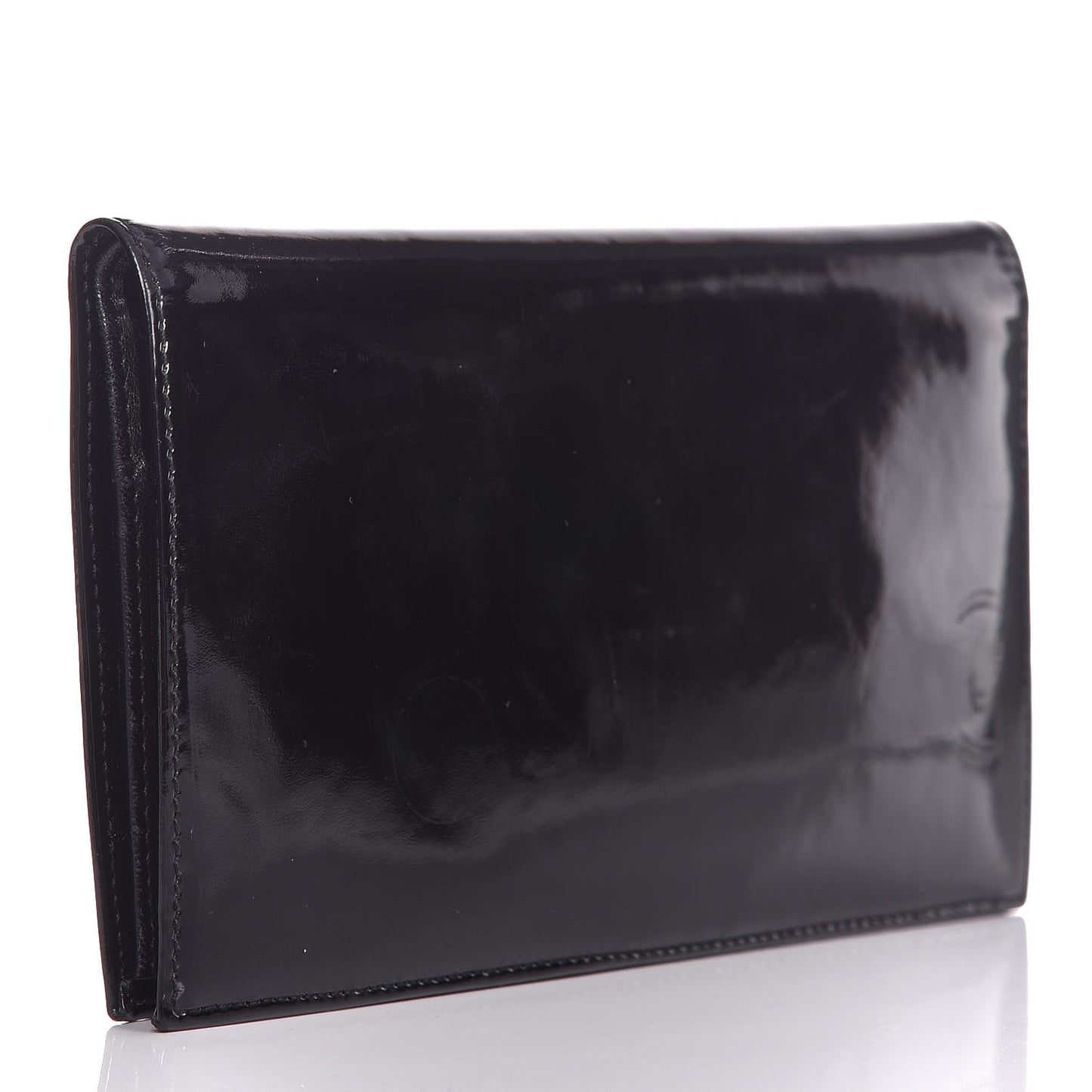 Patent CC Yen Wallet Black