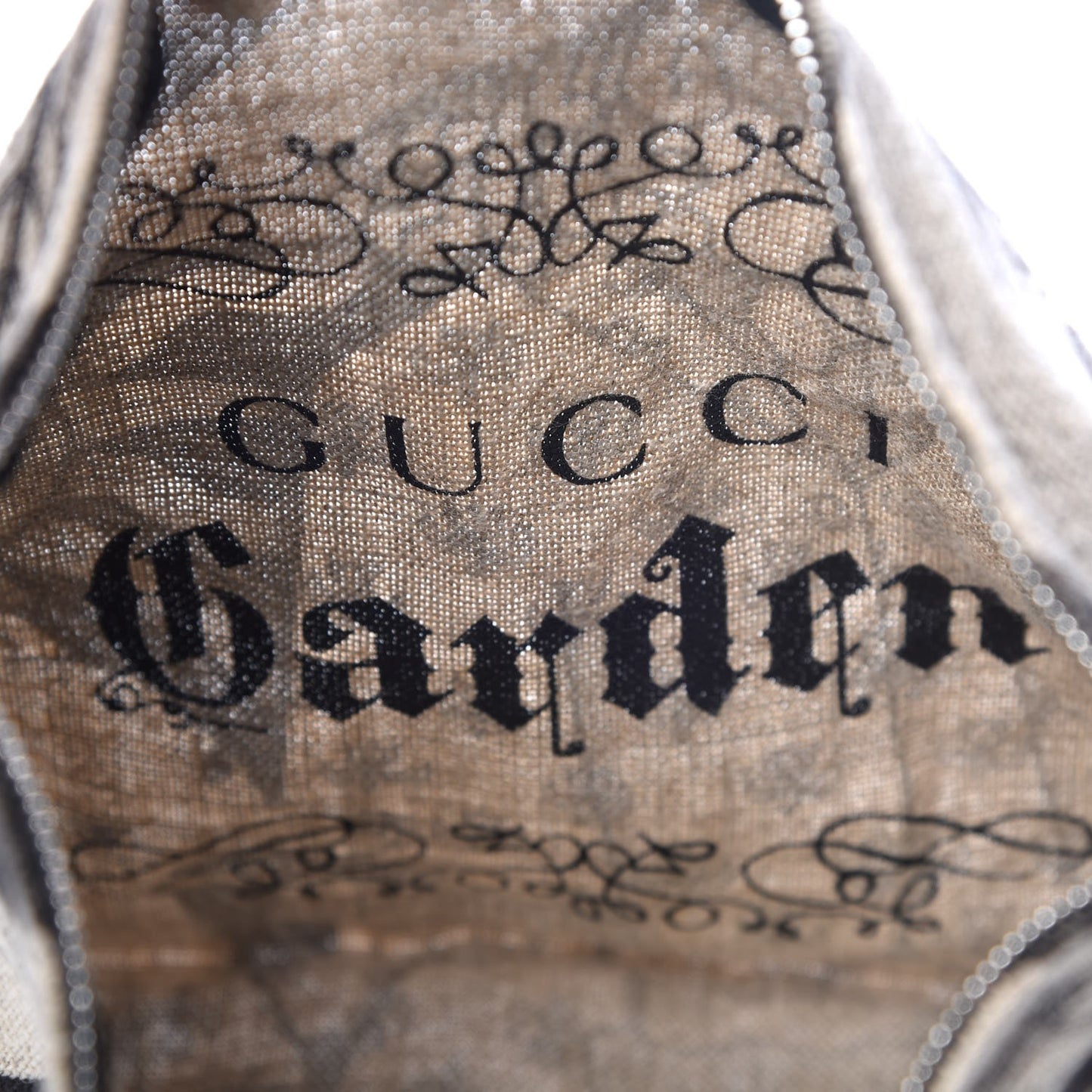 X JAYDE FISH Linen Garden Zip Pouch