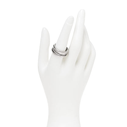 Bulgari 18K White Gold B.Zero1 Three-Band Ring 58 8.25 2 of 5