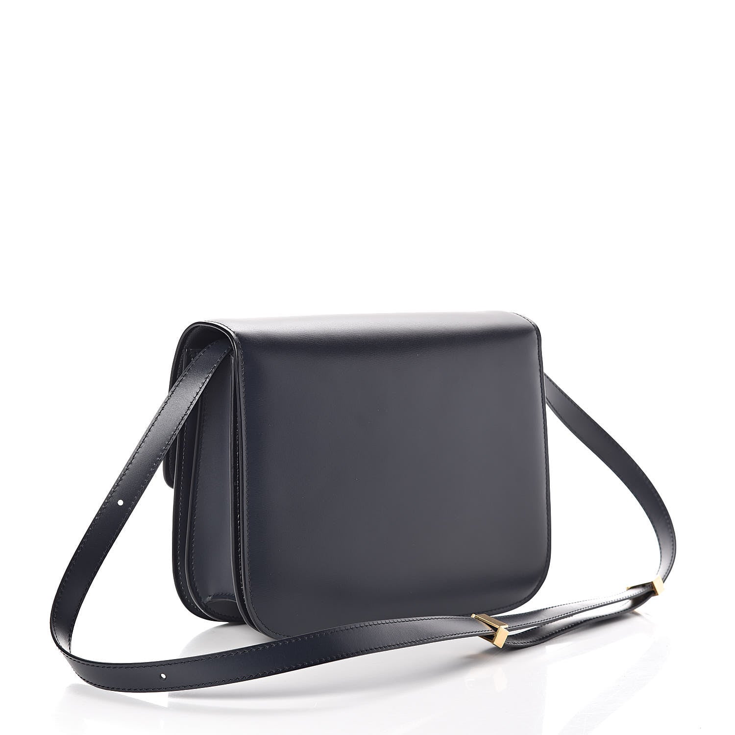 Celine Box Calfskin Medium Classic Box Flap Bag Navy Blue 3 of 9