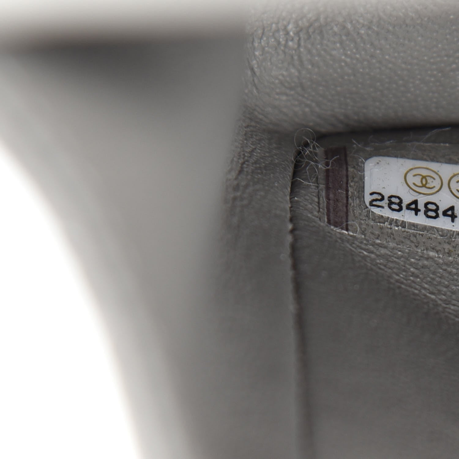 Chanel Lambskin Quilted Medium Double Flap Grey 9 of 11