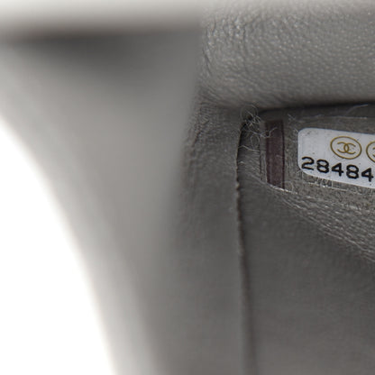 Chanel Lambskin Quilted Medium Double Flap Grey 9 of 11