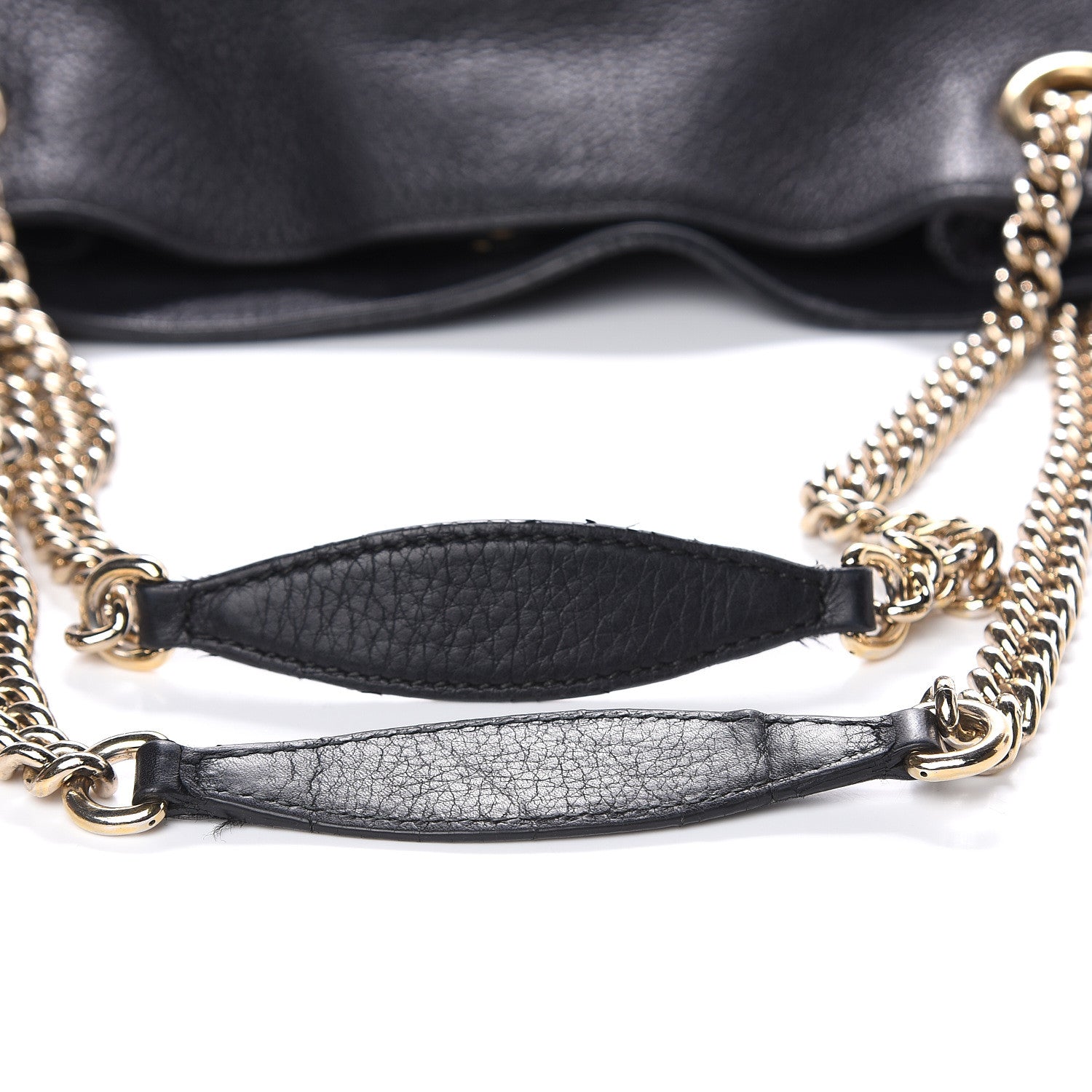 Gucci Pebbled Calfskin Medium Soho Chain Shoulder Bag Black 18 of 18