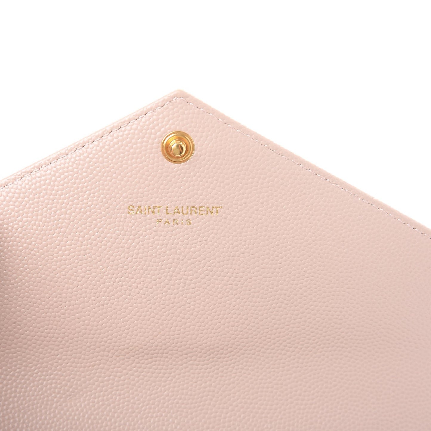 Grain De Poudre Matelasse Chevron Monogram Flap Wallet Pale Pink