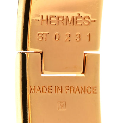 Hermes Enamel Narrow Clic Clac H Bracelet GM Rouge Corail 4 of 4