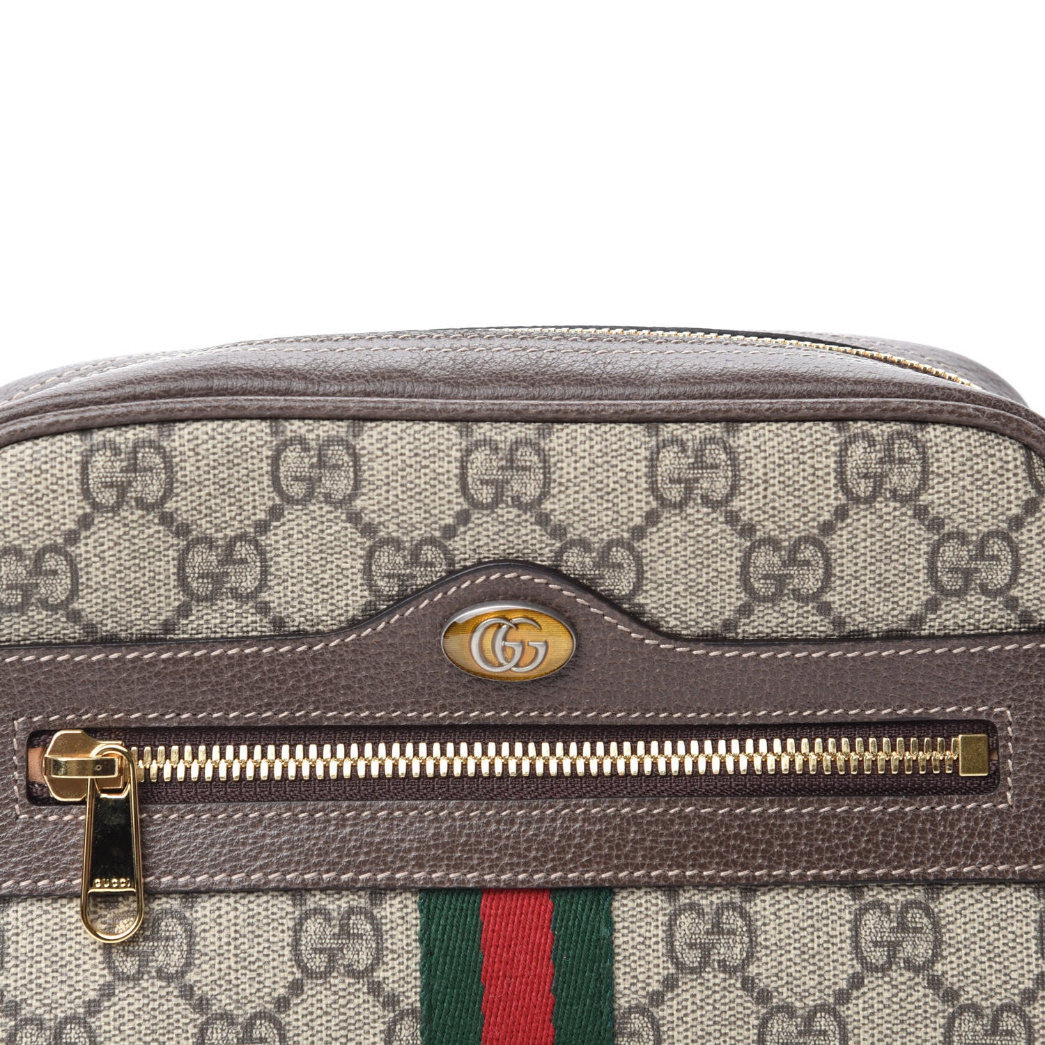 Gucci GG Supreme Monogram Web Small Ophidia Belt Bag 85 34 Dark Brown 10 of 10