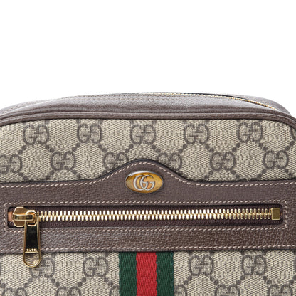 Gucci GG Supreme Monogram Web Small Ophidia Belt Bag 85 34 Dark Brown 10 of 10