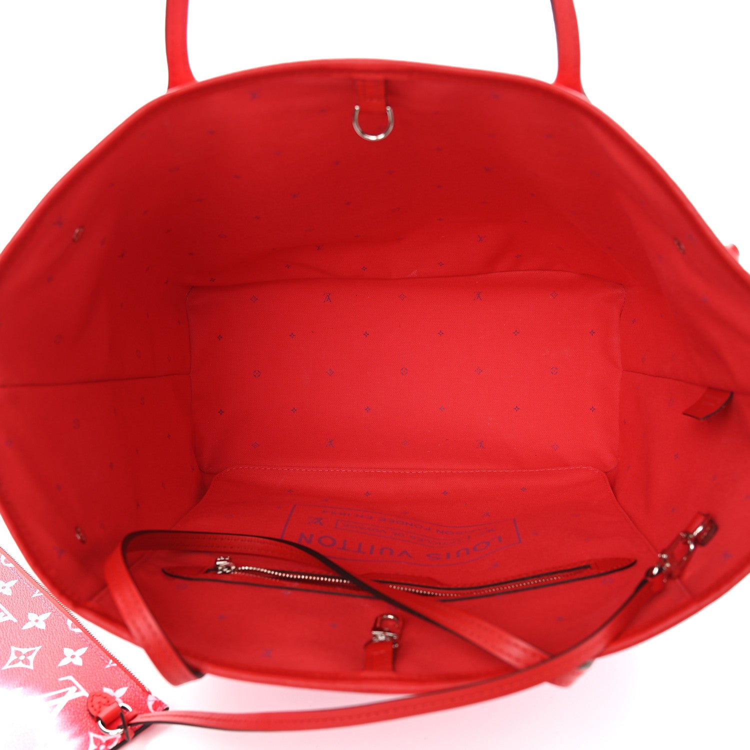Louis Vuitton Monogram Escale Neverfull MM Rouge 6 of 10