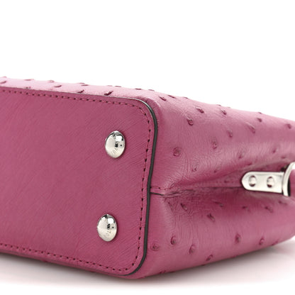 Louis Vuitton Ostrich Capucines Mini Fuchsia 9 of 10