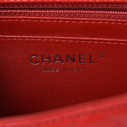 Chanel Caviar Quilted Mini Rectangular Flap Red 6 of 8