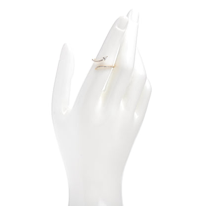 Messika 18K Yellow Gold Diamond Snake Skinny Ring 53 6.25 2 of 7