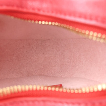 Louis Vuitton Lambskin Embossed Monogram Fall In Love Sac Coeur Heart Chain Bag Lipstick Red 4 of 8