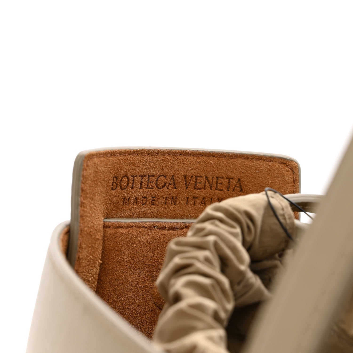 Bottega Veneta French Calfskin Shell Bag Taupe 8 of 11