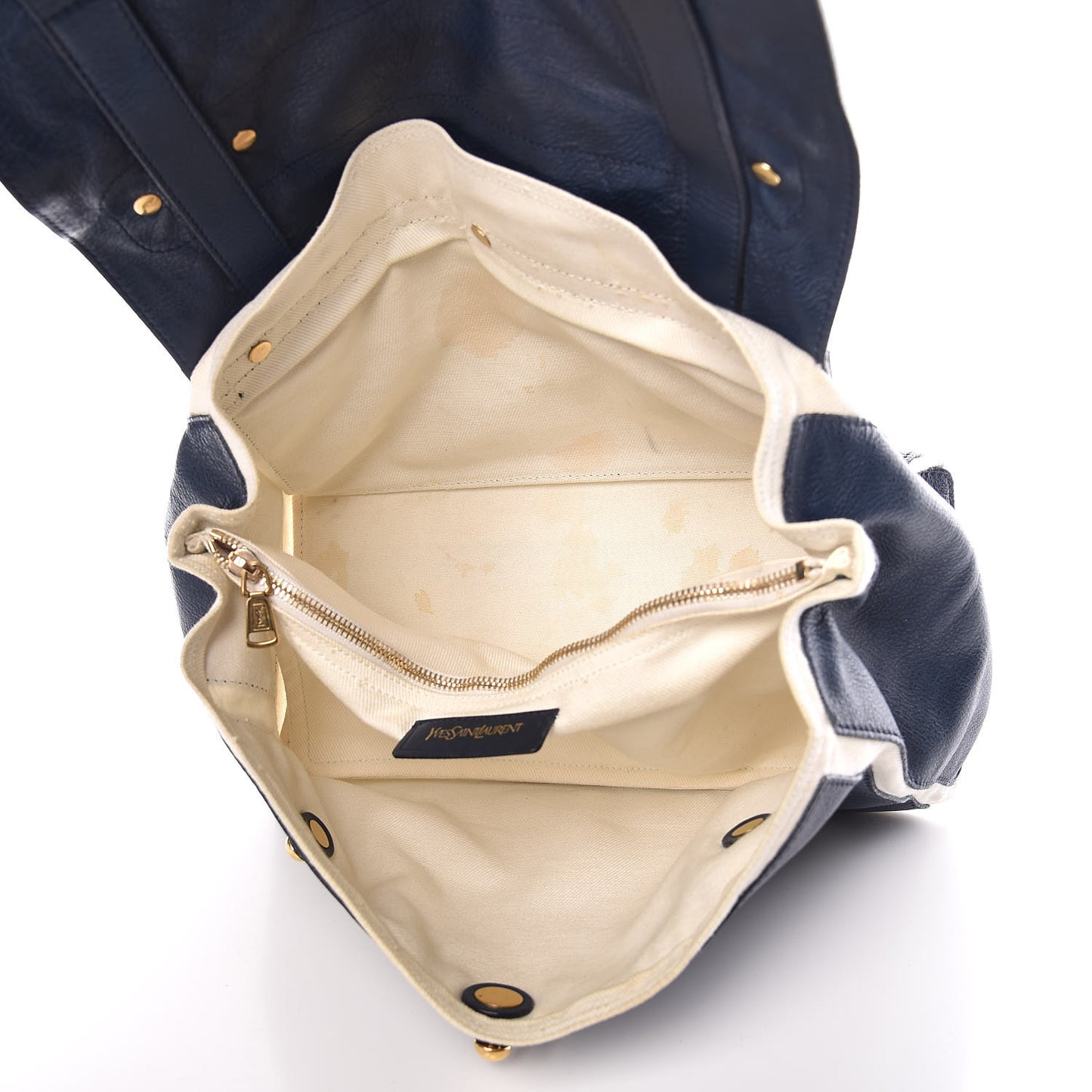 Calfskin Canvas Medium Muse Two Blue