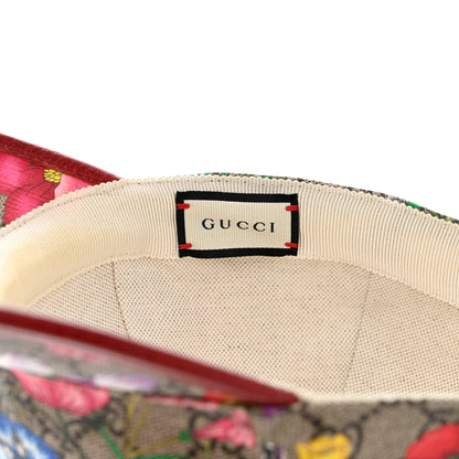 Gucci GG Supreme Flora Claudia Baseball Hat 56 S Red 8 of 10