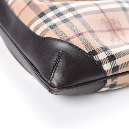 Burberry Haymarket Check Hartham Shoulder Bag Chocolate 13 of 13