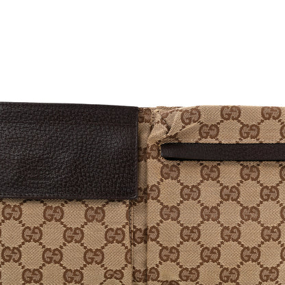 Gucci GG Monogram Double Pocket Belt Bag Dark Brown 8 of 12
