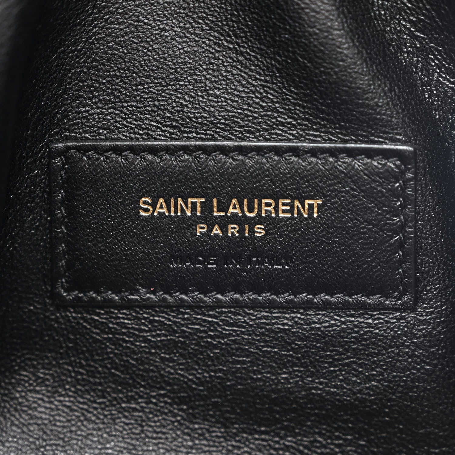 Saint Laurent Lambskin Quilted Gaby Zipped Pouch Crema Soft 6 of 11