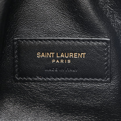 Saint Laurent Lambskin Quilted Gaby Zipped Pouch Crema Soft 6 of 11