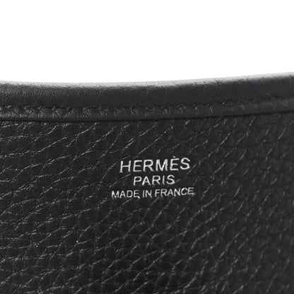 Hermes Taurillon Clemence Evelyne III PM Black 6 of 11