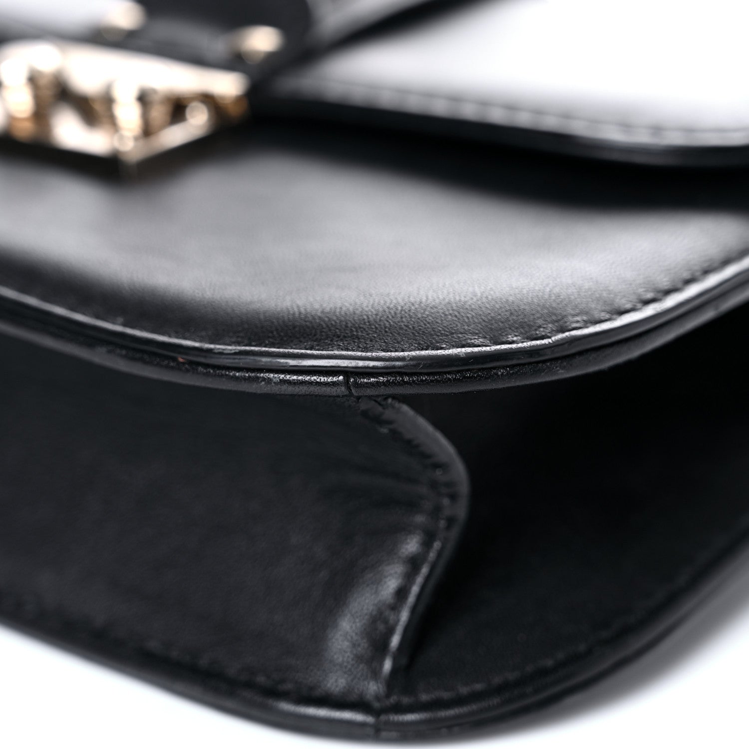 Valentino Garavani Vitello Small Glam Lock Rockstud Flap Black 8 of 18