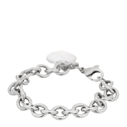 Tiffany Sterling Silver Heart Tag Charm Bracelet 2 of 3
