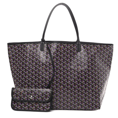 Goyard Goyardine Saint Louis Claire Voie GM Black Purple 1 of 9