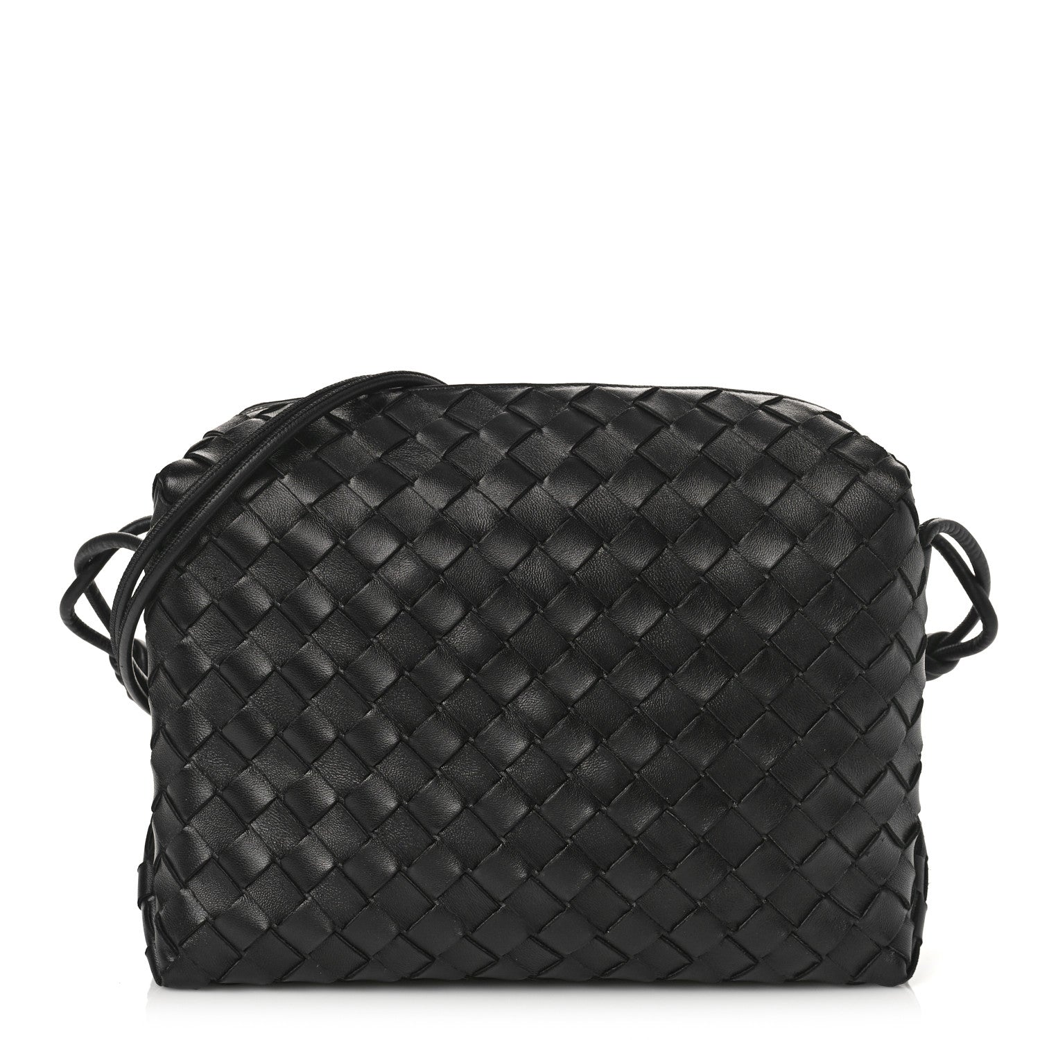 Bottega Veneta Nappa Intrecciato Small Loop Camera Bag Black 1 of 8
