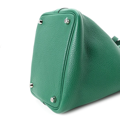 Hermes Taurillon Clemence Picotin Lock 18 PM Vert Jade 10 of 10