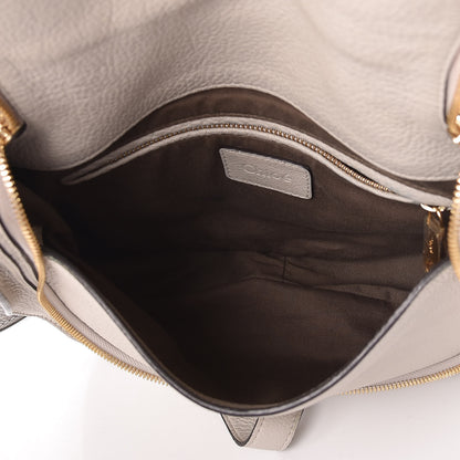 Chloe Calfskin Medium Marcie Round Zip Crossbody Bag Angora Beige 5 of 10