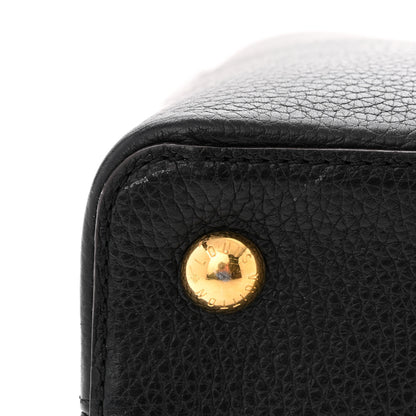 Louis Vuitton Taurillon Capucines PM Black 10 of 11