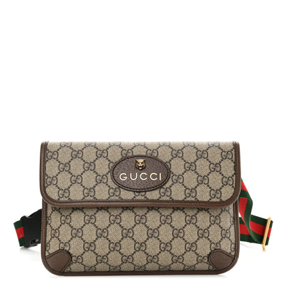 Gucci GG Supreme Monogram Neo Vintage Web Belt Bag Brown 1 of 12