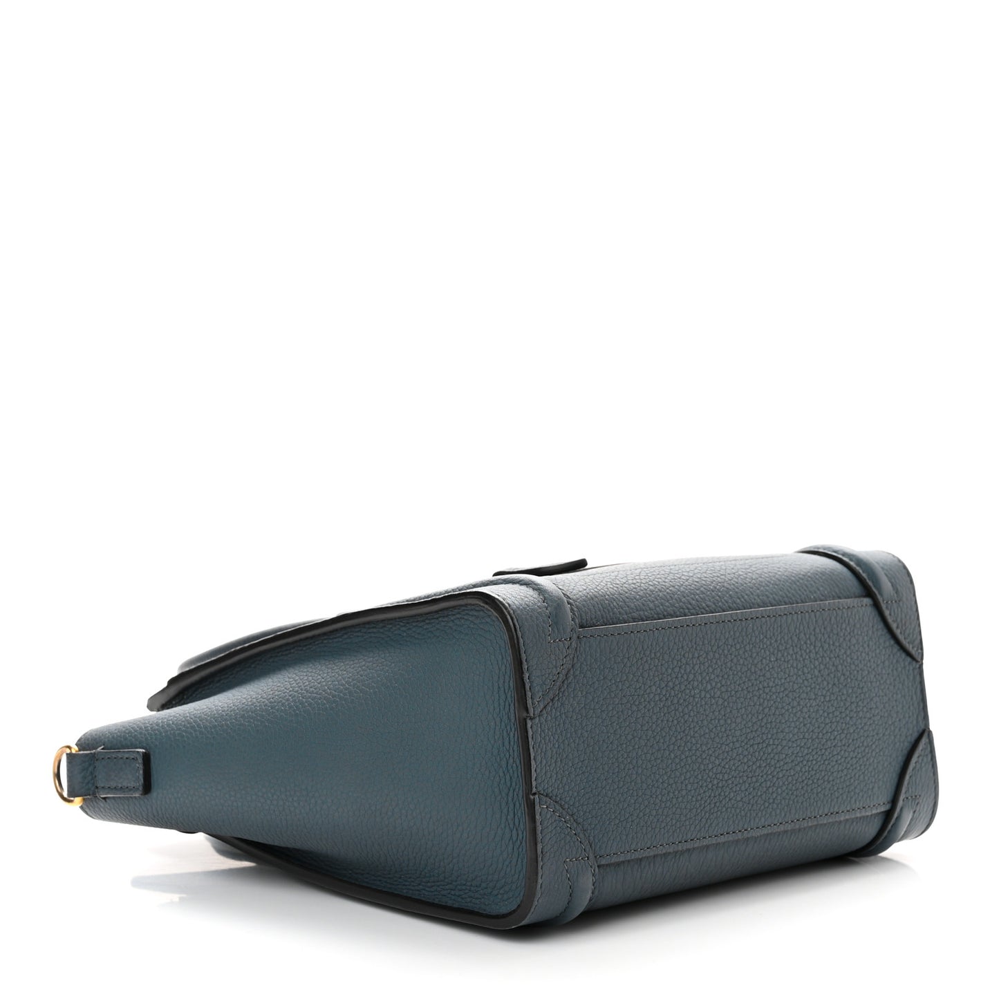 Drummed Calfskin Nano Luggage Blue
