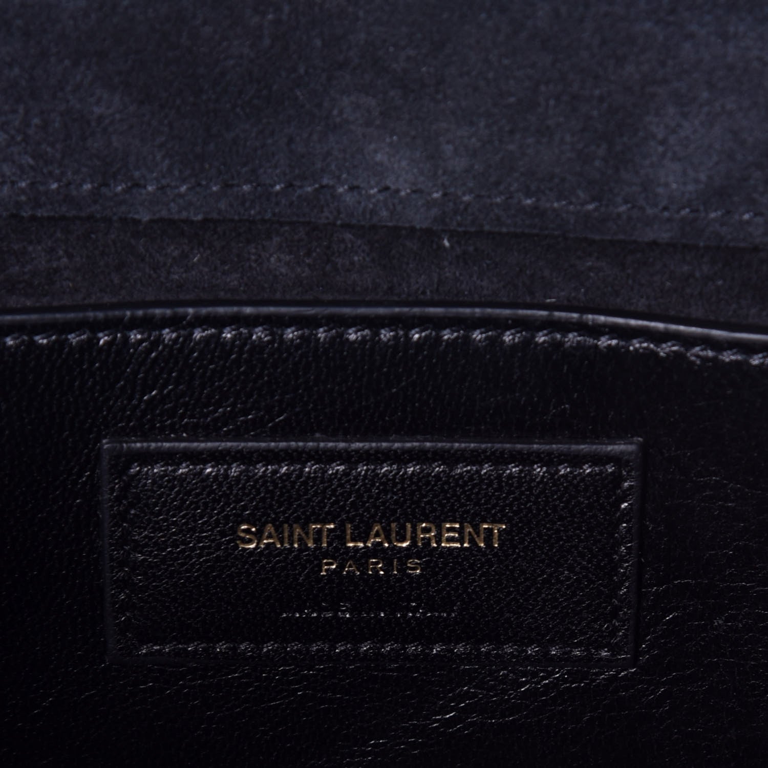 Saint Laurent Metallic Calfskin Small Classic Monogram Kate Tassel Satchel Gold 6 of 8