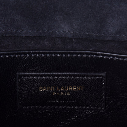 Saint Laurent Metallic Calfskin Small Classic Monogram Kate Tassel Satchel Gold 6 of 8