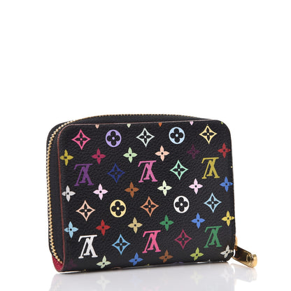 Louis Vuitton Monogram Multicolor Zippy Coin Purse Black Grenade 3 of 8