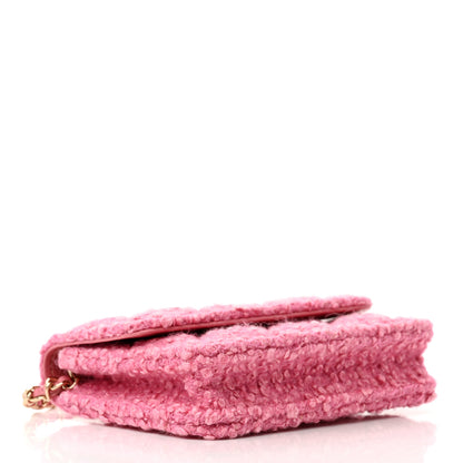 Chanel Tweed Quilted Flap Chain Waist Bag Pink 4 of 8