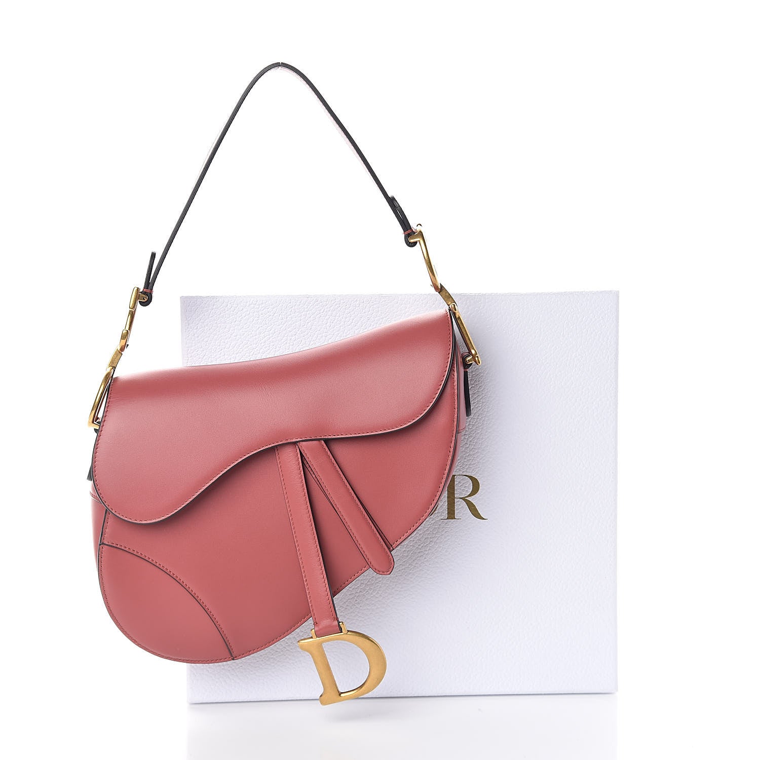 Christian Dior Calfskin Saddle Bag Pink 9 of 9