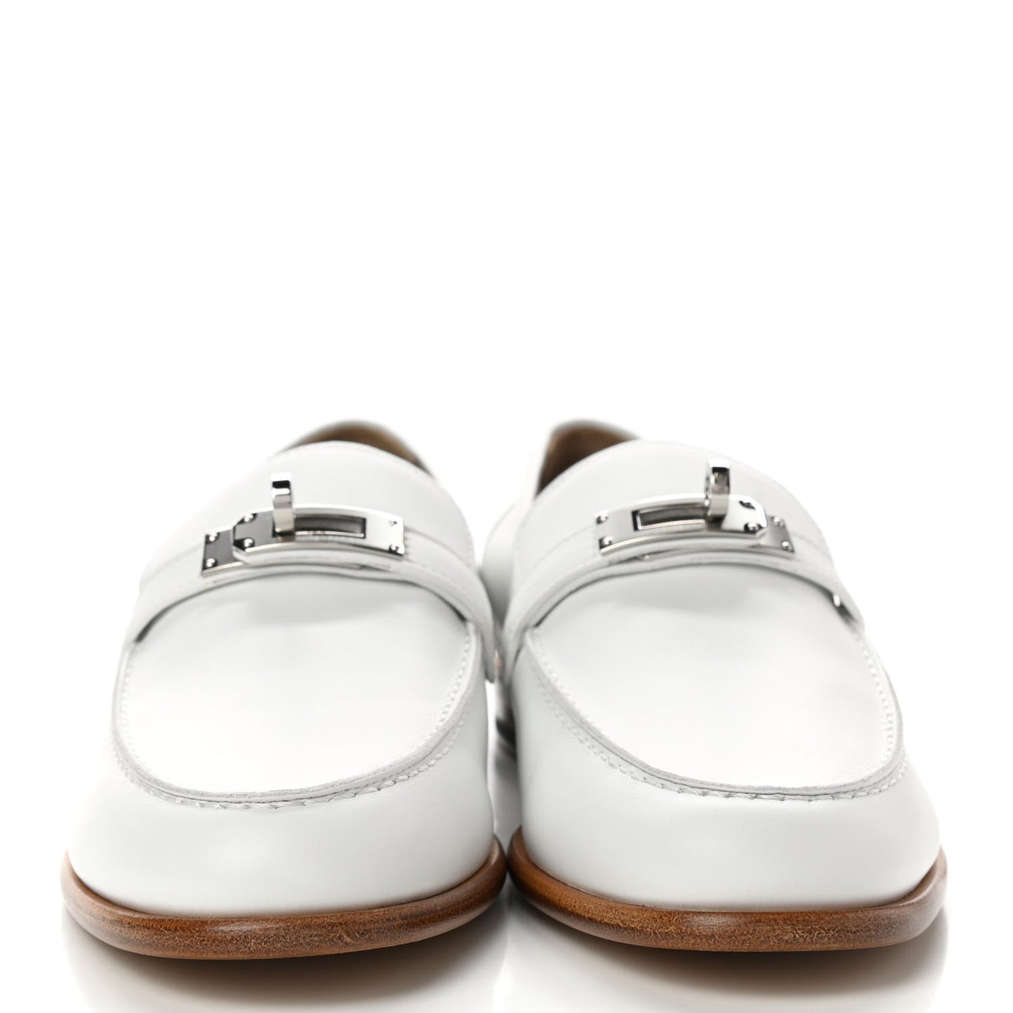 Calfskin Womens Destin Loafer 37.5 White