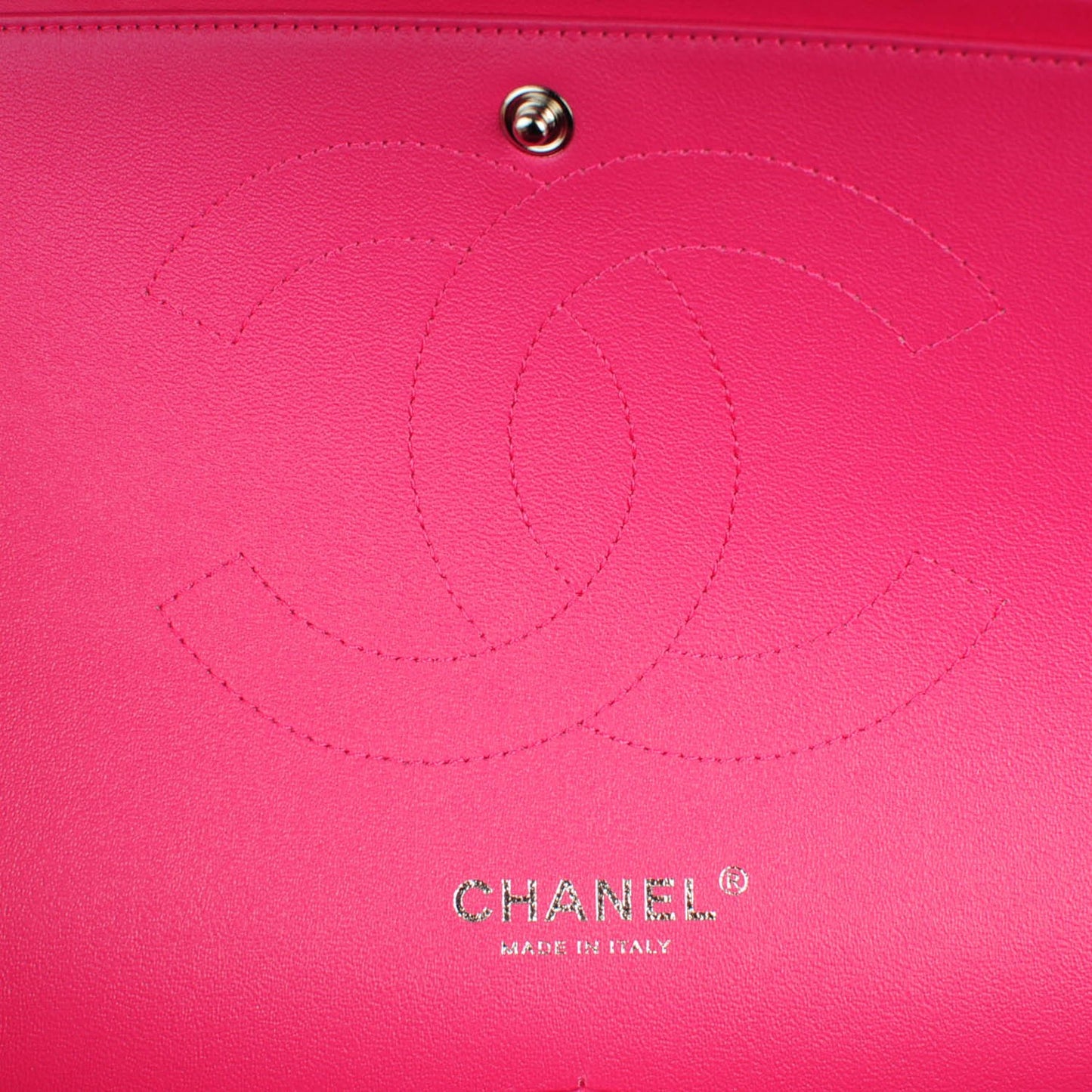 Lambskin Quilted Jumbo Double Flap Dark Pink