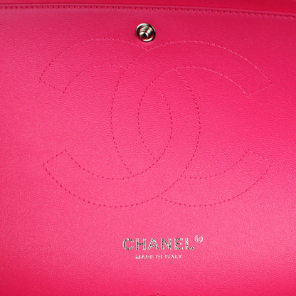 Chanel Lambskin Quilted Jumbo Double Flap Dark Pink 5 of 7