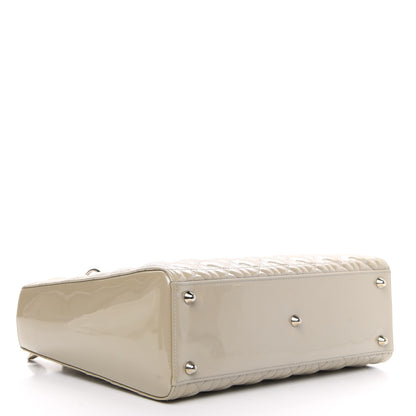 Christian Dior Patent Cannage Large Lady Dior Beige 4 of 9