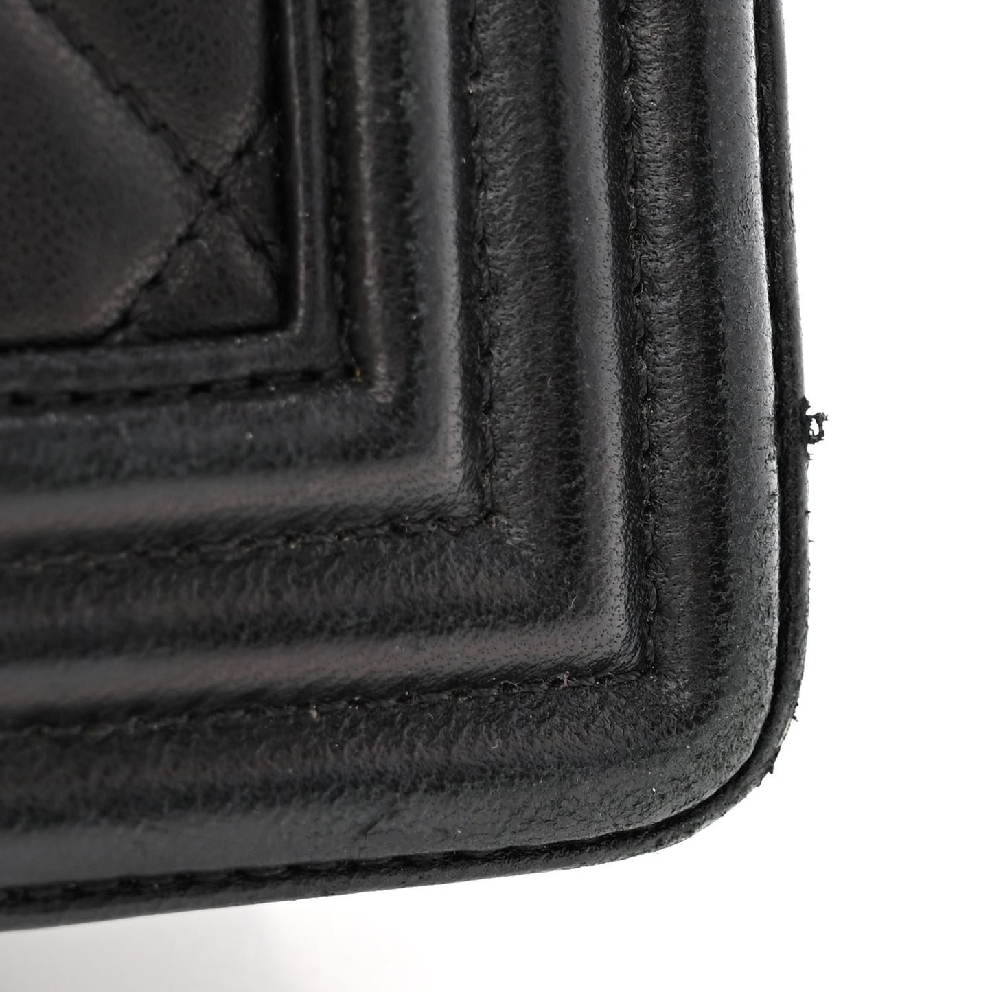 Lambskin Quilted New Medium Boy Flap Black
