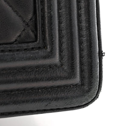 Chanel Lambskin Quilted New Medium Boy Flap Black 5 of 14