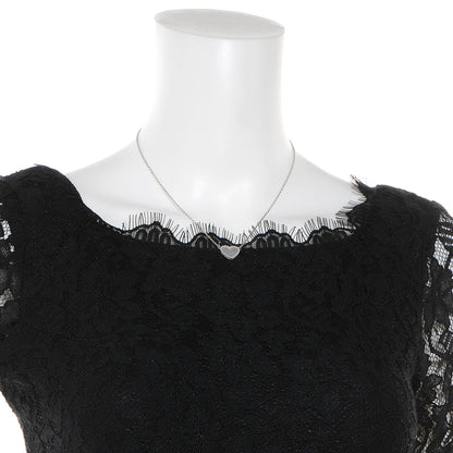 Van Cleef & Arpels 18k White Gold Mother of Pearl Sweet Alhambra Heart Pendant 2 of 6