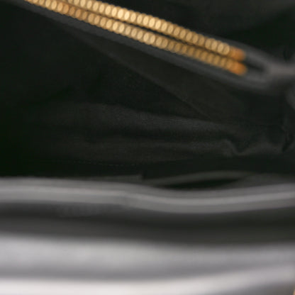Saint Laurent Calfskin Y Quilted Monogram Small Loulou Chain Satchel Storm 6 of 11