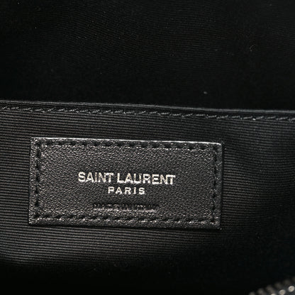 Saint Laurent Patent Zip Cosmetic Pouch Dark Vineyard Green 6 of 8