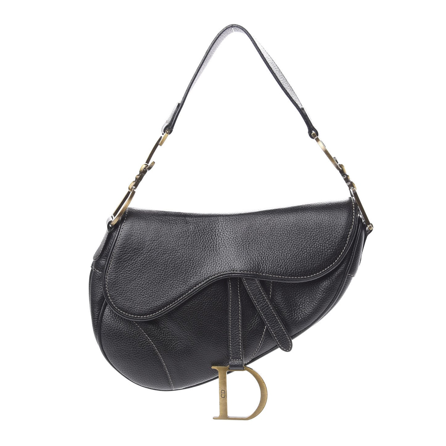 Calfskin Saddle Bag Black